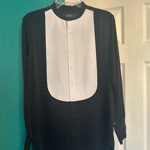 Polo Ralph Lauren Tuxedo Tunic Dress Shirt - Size 8